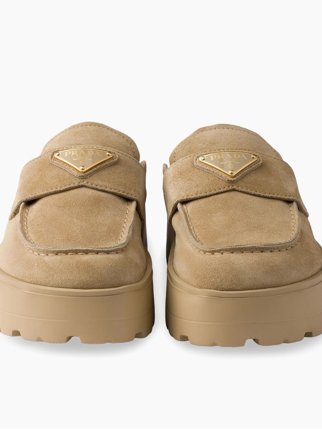Prada Suede Platform Clogs